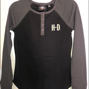 Harley Davidson thermal long sleeve Tee